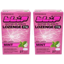Blip Mint Nicotine Smoking Cessation Lozenge 2mg 27 Count Lot of 2