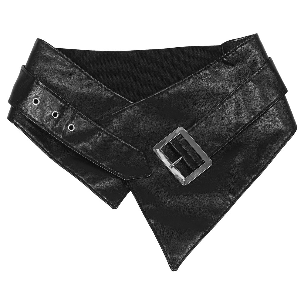 Comfortable Black Elastic Waist Belt Soft Waspie Corset for Stylish Outfits