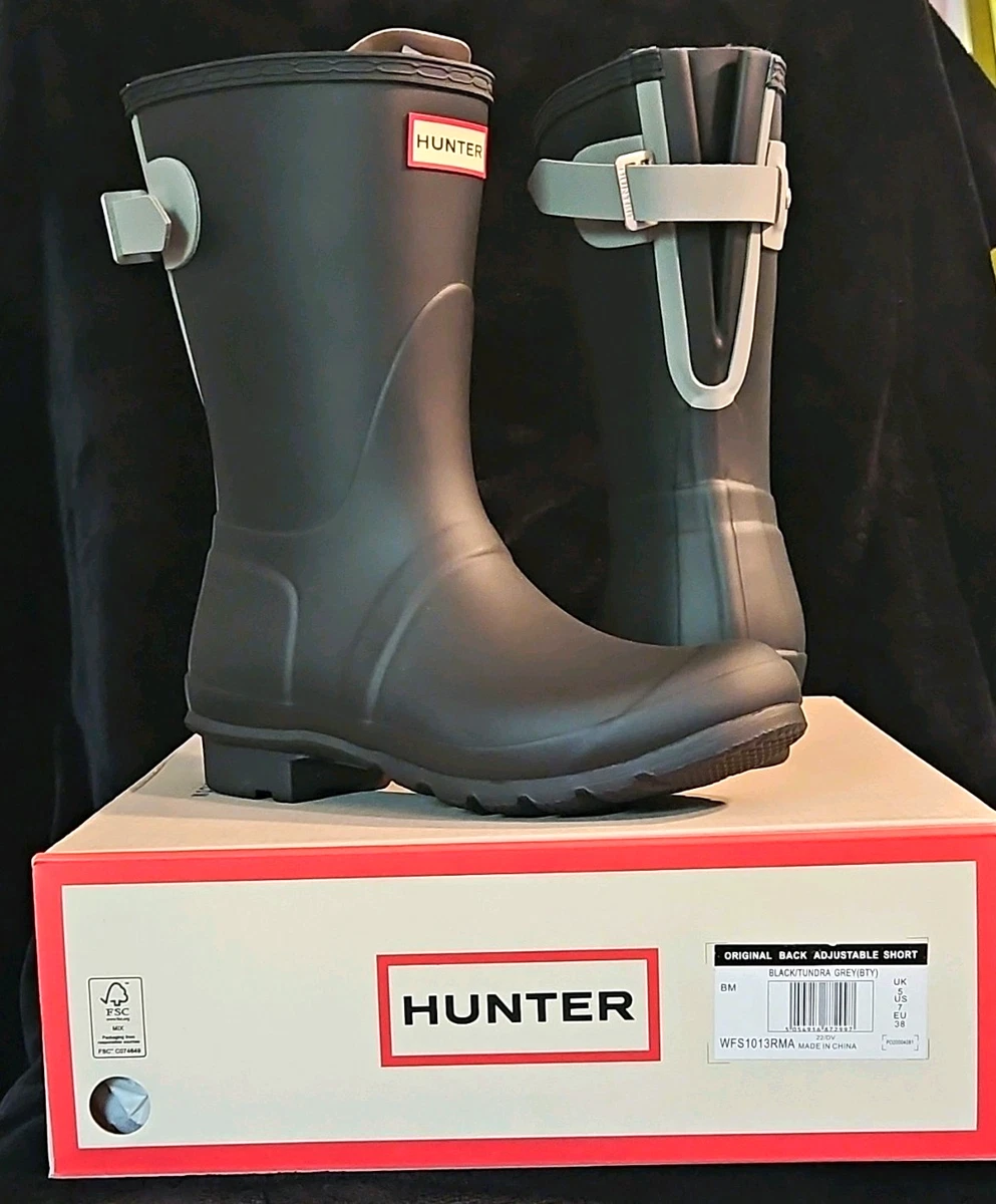 Hunter Original Short Black Boots for Women for sale | eBay