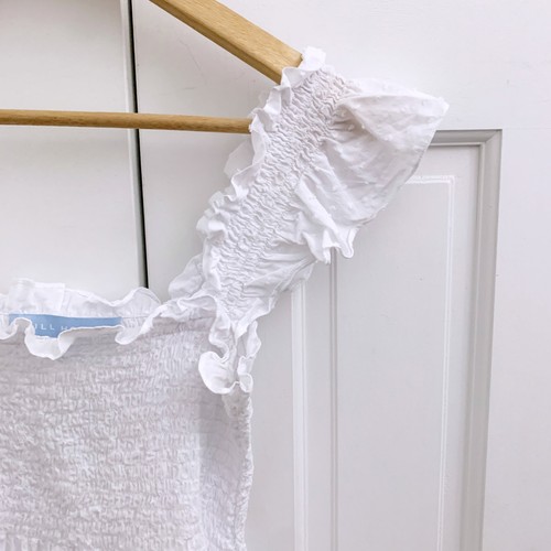 Hill House Ellie Nap Dress in White Swiss Dot - Picture 8 of 10