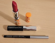 Clinique 3 Piece Travel Set Mascara  Full Size Eyeliner 01 Black And Lipstick