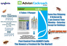 4 Tubes Advion Cockroach German Roach Control Bait Gel Kill American Brown etc