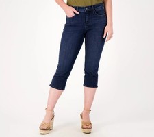 NYDJ Curves 360 Slim Straight Capri Jeans Mesquite 00 New