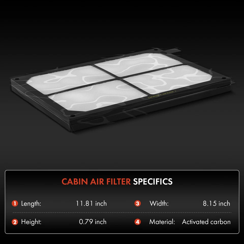 Filtro de aire de cabina de carbón activado para Peterbilt 357 1986-2008 320 325 330 389 Foto 2 de 4