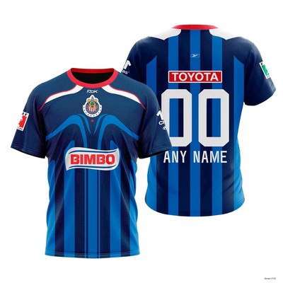 Personalized Name Number LIGA MX Chivas Guadalajara Shirt 3D Retro Full Sỉze