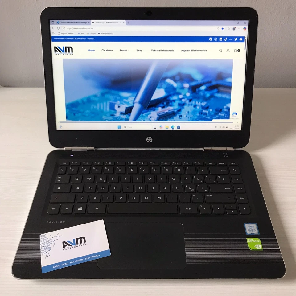 Notebook HP Pavilion 14-al101nl Windows 11 Core i5-7200 RAM 16GB DDR4 SSD 256GB - Immagine 2 di 4