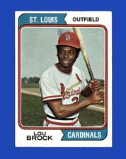 1974 Topps Set-Break # 60 Lou Brock VG-VGEX (crease) *GMCARDS*