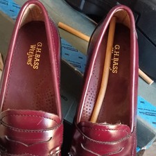 G.H. Bass Weejuns Burgundy Leather Slip-On Penny Loafers Unisex 6.5 M