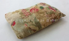 antique RAG STUFF QUILT PINCUSHION sewing hat pin cushion holder dresser