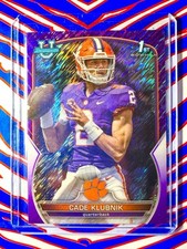 2022 Bowman University Chrome Cade Klubnik 1st Bowman Purple Shimmer #42 Clemson