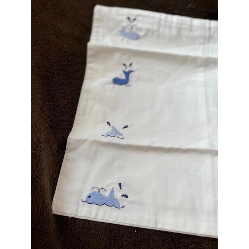 NWT Pottery Barn Baby Pillowcase w/Whales - Image 2 of 3