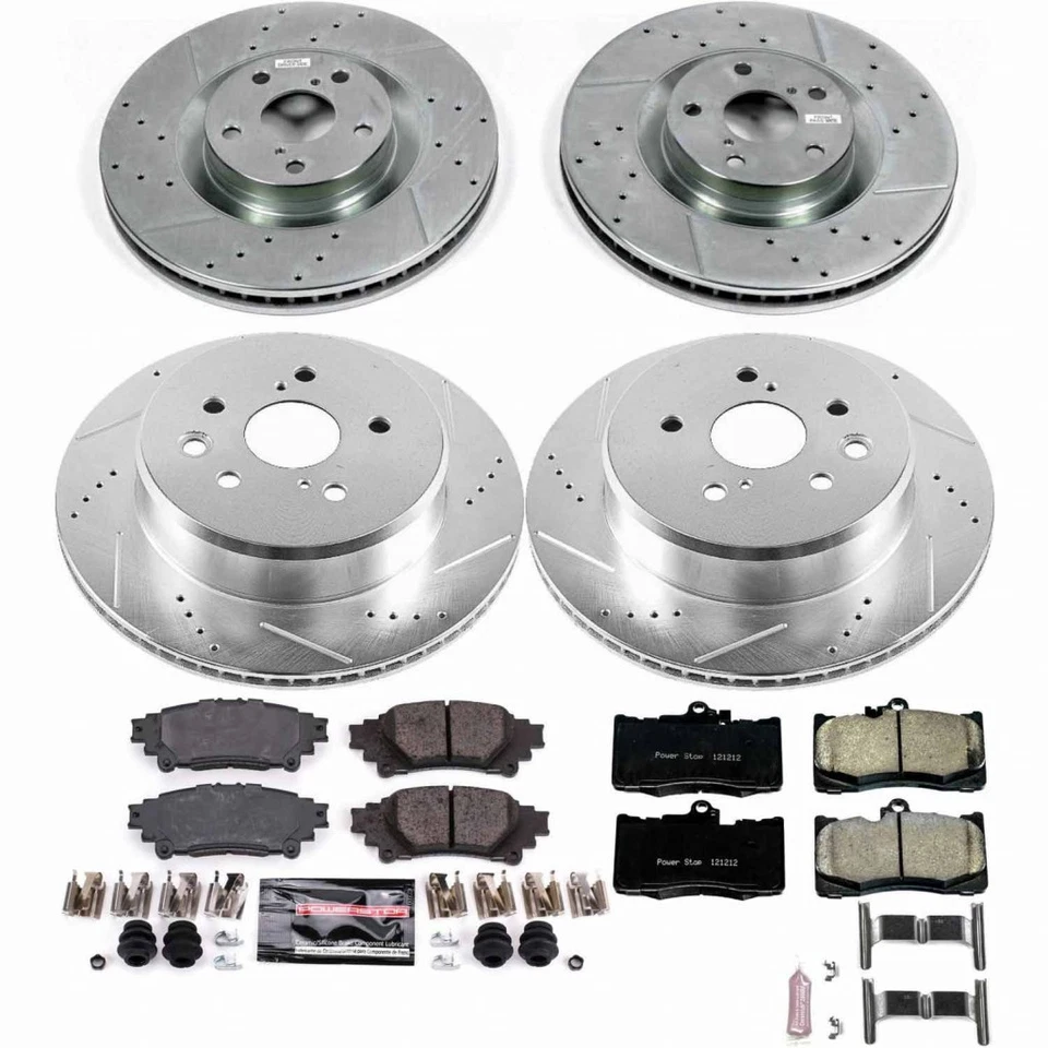 Power Stop Brake Kit For Lexus GS450h 2013-2018 Front & Rear Z23 Evolution Sport - Image 2 of 4