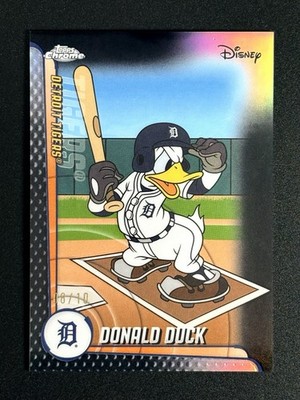 2025 Topps Chrome Disney DONALD DUCK /10 Black #MLBH-13 Detroit Tigers 