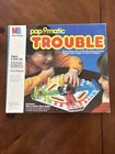 Milton Bradley Pop O Matic Trouble Board Game 1986 Vintage, Working Complete