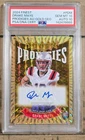 Drake Maye RC 2024 Finest Prodigies Gold Geo /50 PSA 10 PSA Auto 10