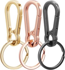 Metal Keychains Keyring Clip Holder Organizer Key Chain Ring For Accessories