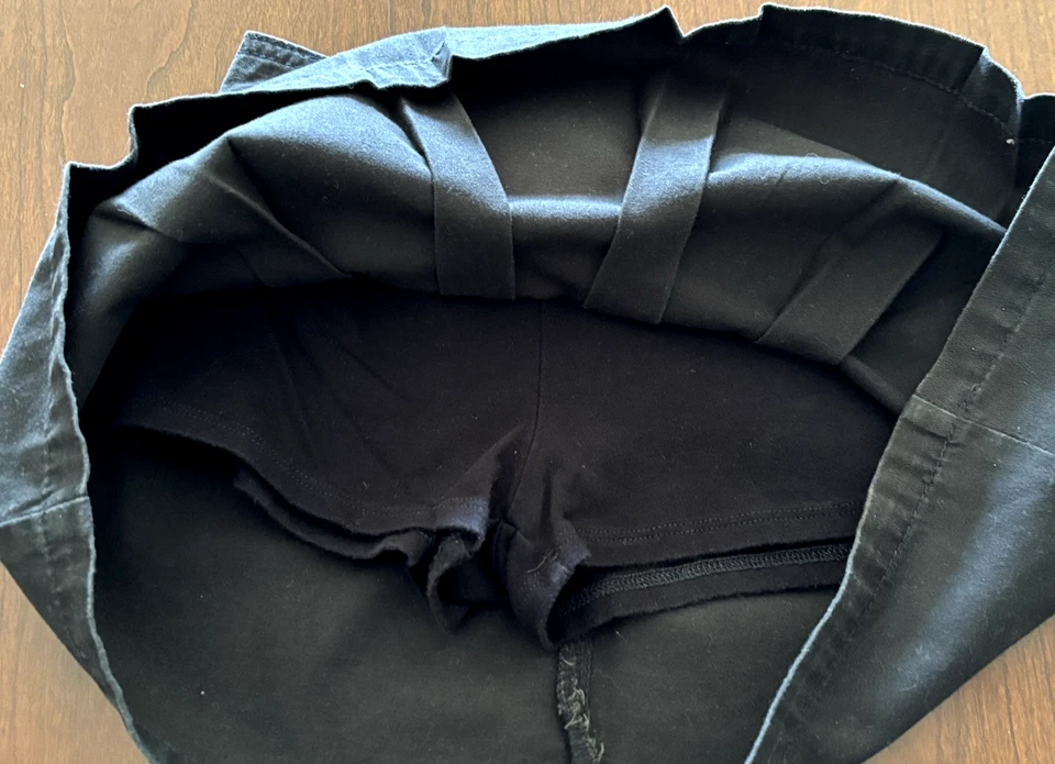 1989 Children's Place 女孩黑色短裙 5 码 — 第 3/4 张图片