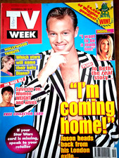 TV Week Magazine 1997 Jason Donovan~Jennifer Aniston~Spice Girls~Jason Priestley