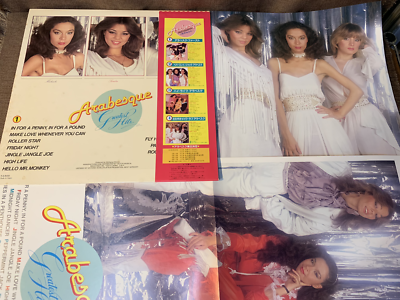 ARABESQUE Greatest Hits JAPAN LP VIP-28019 w/OBI+2 INSERTS Sandra