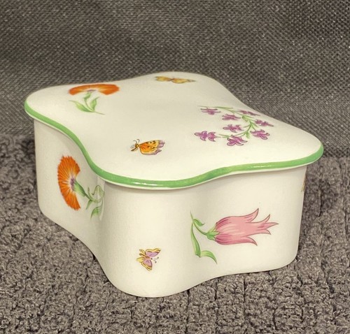 Tiffany & Co Limoges France Tiffany Garden Porcelain Trinket Box 3"x2" - 第 5/20 張圖片