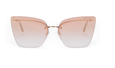 Tom Ford Camilla Brown Gradient Sunglasses Tom Ford TF24 Camilla-400-62 Brown Horn Sunglasses | NYIWEAR main image 4