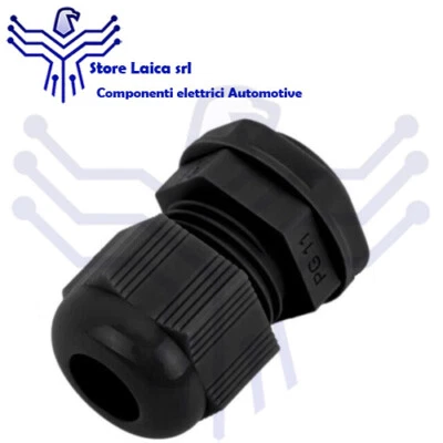 GEWISS PRESSACAVO IN PA6 NERO - GRIGIO CAVO ELETTRICO AUTO MOTO NAUTICA DOMESTICO 1 PZ