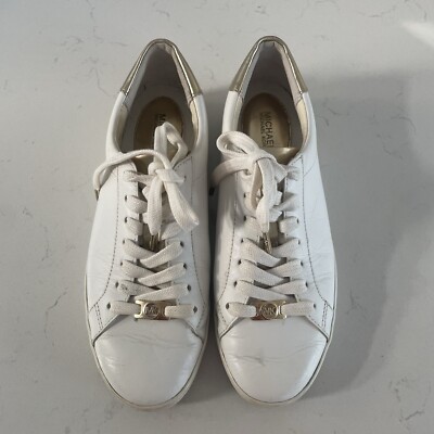 michael kors irving white sneakers