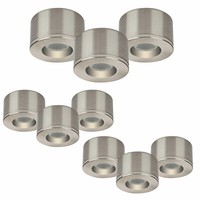 Led MöBelleuchte 9X Aufputz + Einbau MöBel Einbau Spots Led 230V IP44 Dimmbar
