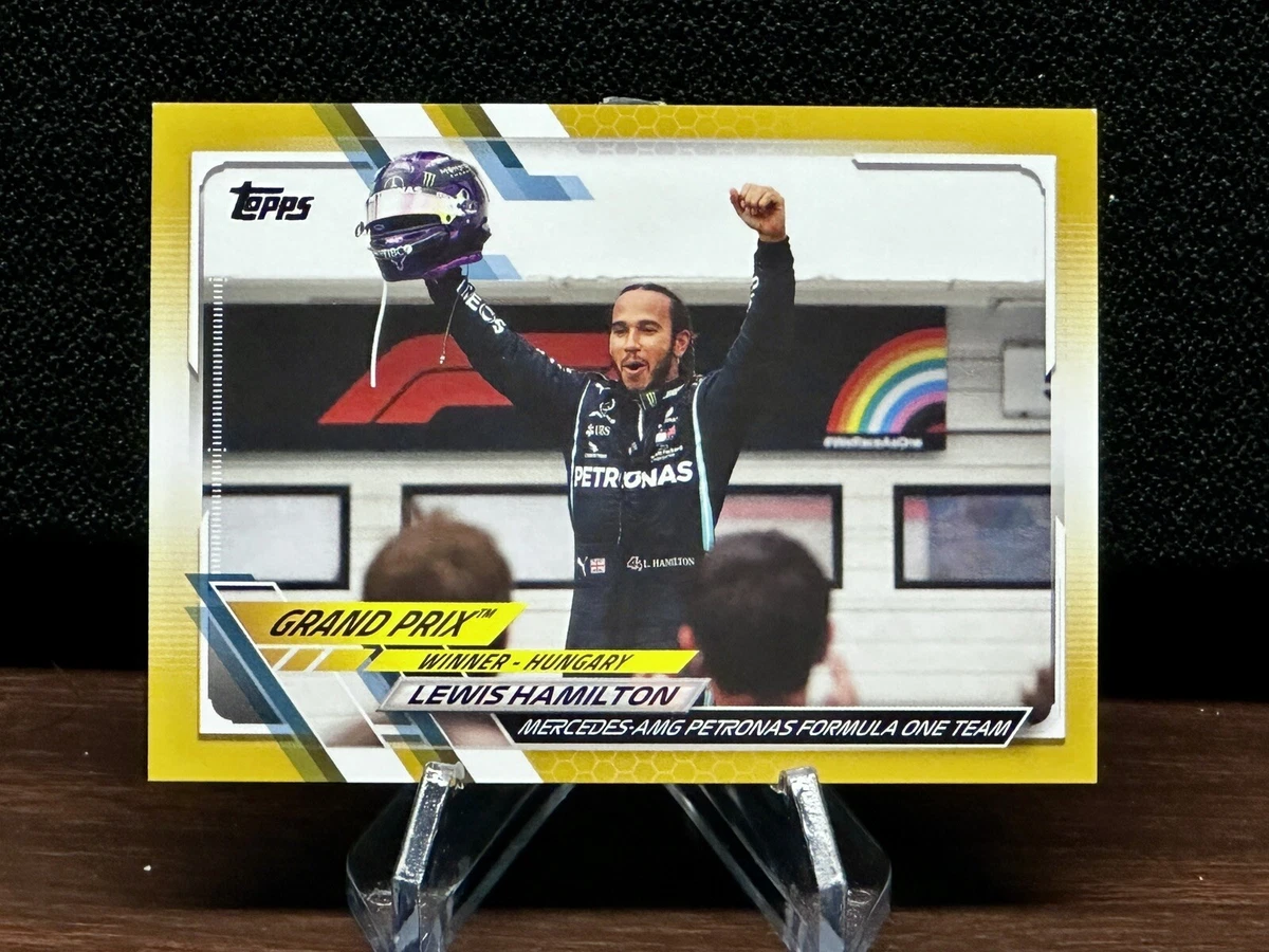 LEWIS HAMILTON 2021 Topps F1 Base Grand Prix Winner Gold Border 