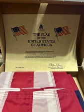 American Flag 5'x8' Flown At US Capital Detroit Red Wings And Boston Bruins COA