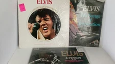 16 Piece Lot Elvis Presley Vinyl Records Assorted In Concert, Songs from Movies
