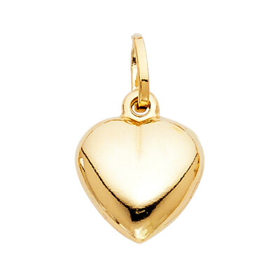 14 Karat Gelbgold Herz Anhänger