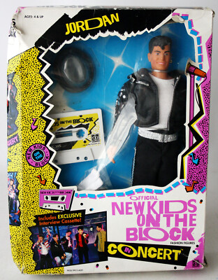 RARE VINTAGE 1990 NEW KIDS ON THE BLOCK JORDAN DOLL + TAPE NKOTB