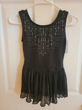 Toddler Girls Dancewear Tank Leotard With Skirt Cat  Jack Large 10-12 