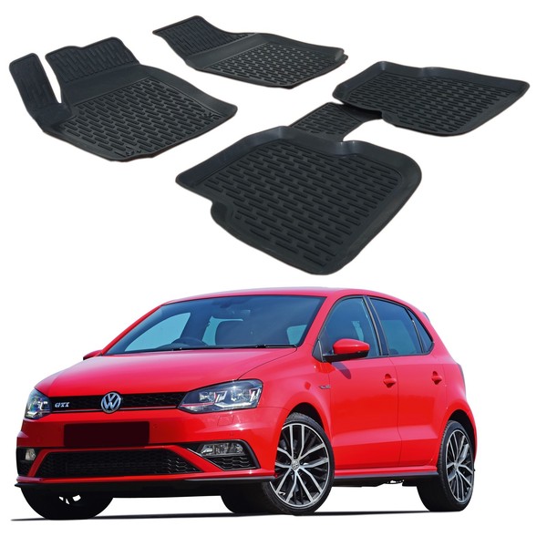 Gummi FußMatten Gummimatten FüR VW Polo 6R 2009-2017 Scoutt-image