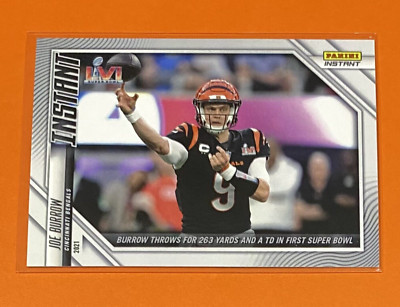 2021 Panini Instant NFL Joe Burrow FIRST SUPER BOWL LVI 1/530 SP Bengals #257