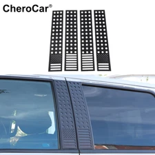 4Pc Car Window B-Pillar Post Trim Cover For Ford Raptor F150 2009-14 Accessories