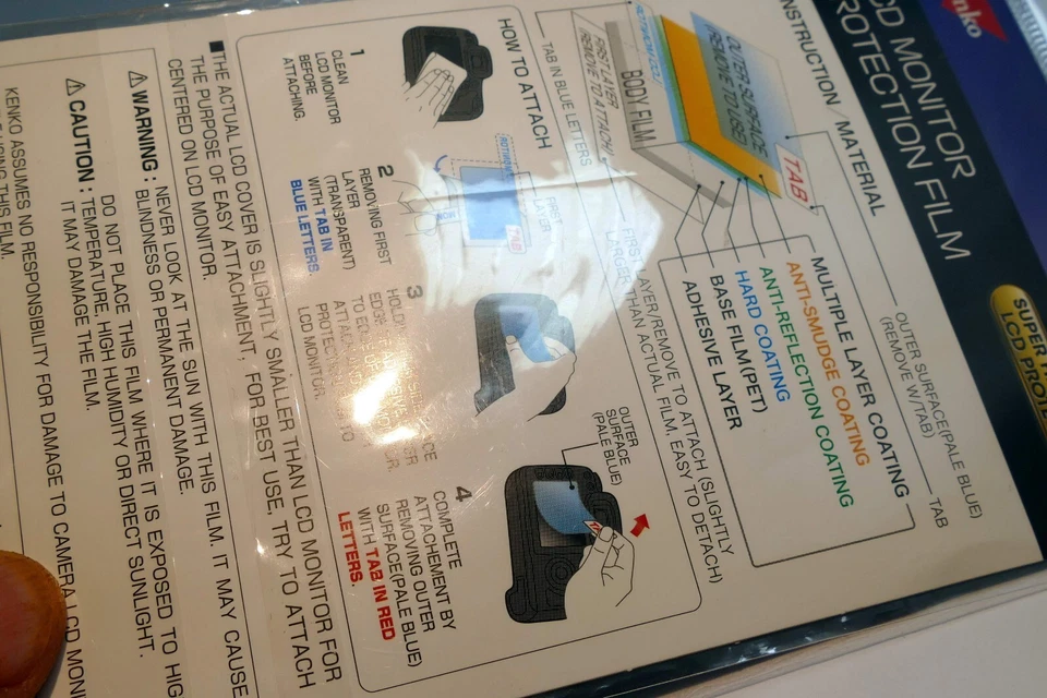 Protector de pantalla/monitor de cámara Fujifilm X-H1 capa dura LCD Foto 3 de 3