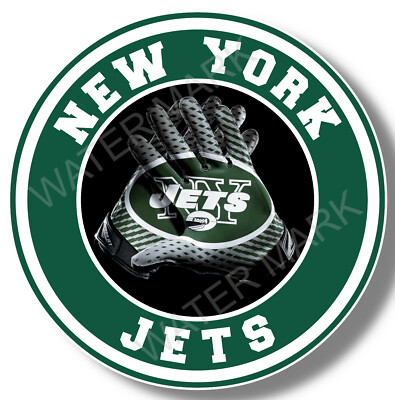 New York Jets Gloves Vinyl Sticker Decal Team Colors Truck Windows  Football