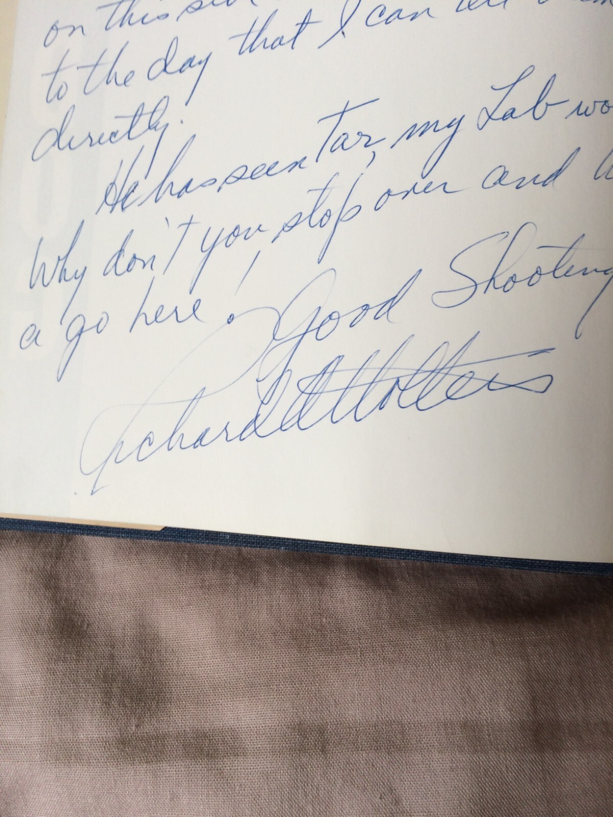 WATER DOG BY RICHARD A WALTERS, 1ST EDITION FRONT PAGE SIGNED BY