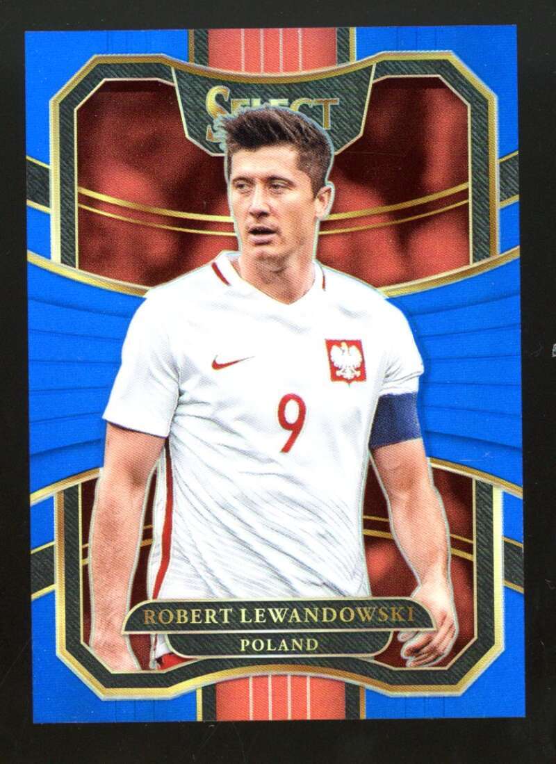 2017-18 Select Robert Lewandowski Blue Prizm 265/299 #30 Polska JX3360