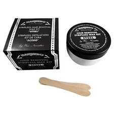 Barbero Grooming Hair Removal Stripless Wax Kit "Steel" 8.45Oz by Waxness