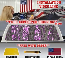 Pink Girl Camo Camouflage Pickup Truck Back Window Graphic Decal Muddy Tint Pink Girl Camo Camouflage Pickup Truck Back Window Graphic Decal Muddy Tint