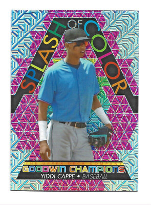 /299 Pink 2022 Upper Deck Goodwin Champions Splash of Color #SCP31 Yiddi Cappe