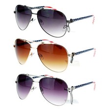 USA American Flag Temple Luxury Designer Fashion Sunglasses
