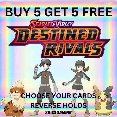 Pokemon Destined Rivals SV10 /182 - Reverse Holos - Choose Your cards