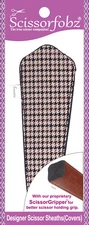 SCISSORFOBZ Designer Scissors Sheath Cover Single large Browns Hounds Tooth