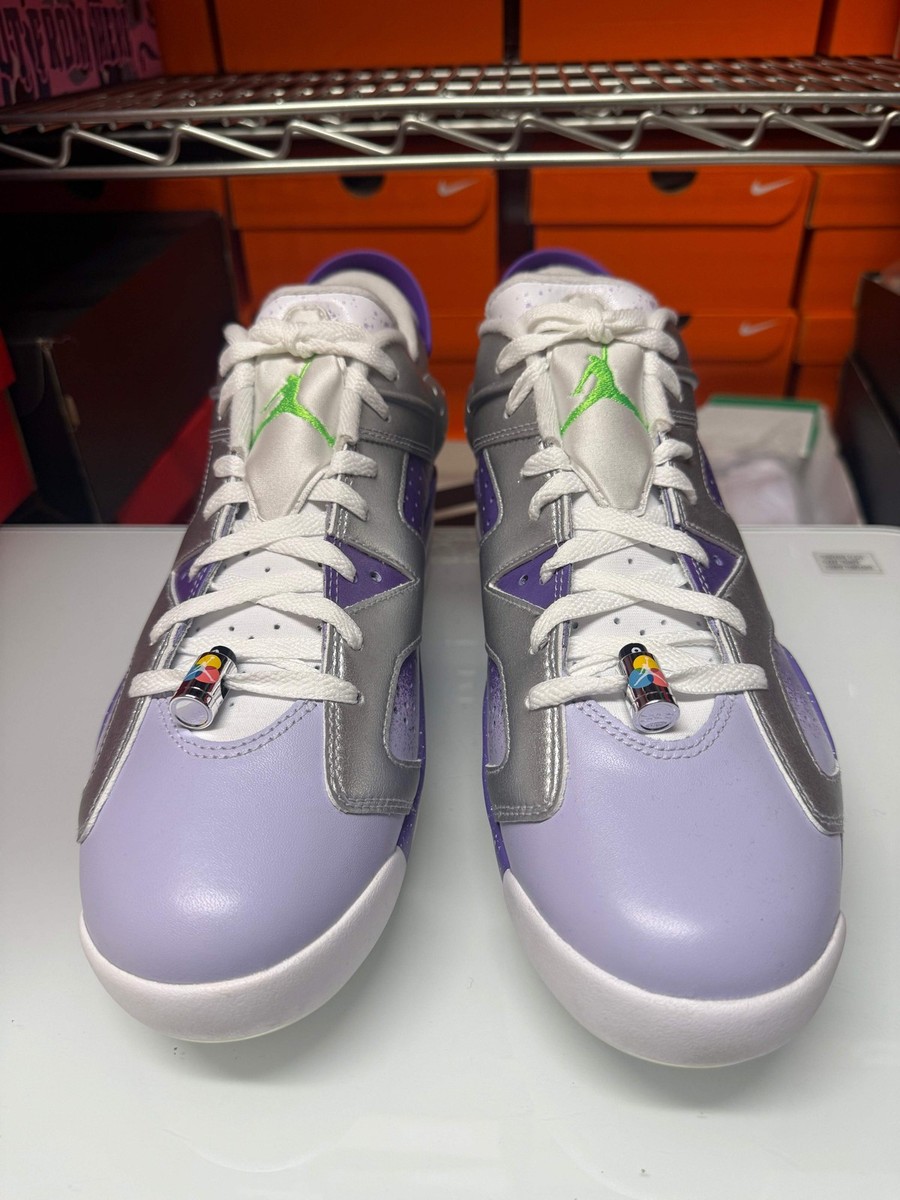 Nike Men's Jordan 6 Retro Golf Shoes Silver Purple FD0205-055 | eBay