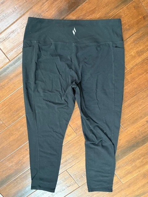 Skechers black high waist yoga/work out pants/leggings w/ pockets sz Womens 2XL - Image 3 of 3