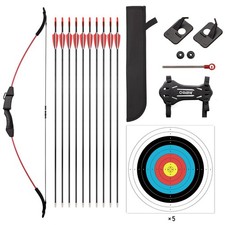 Bow and Arrow Set for Kids, Archery Beginner Gift with 10 Arrows, 5 Target Fa...